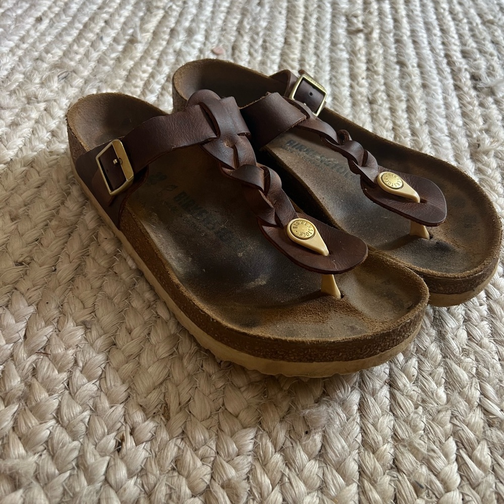 Birkenstock Brown Leather Sandals